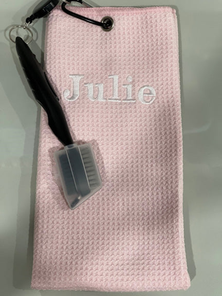 Microfiber Waffle Sports Towel with Brush Towel