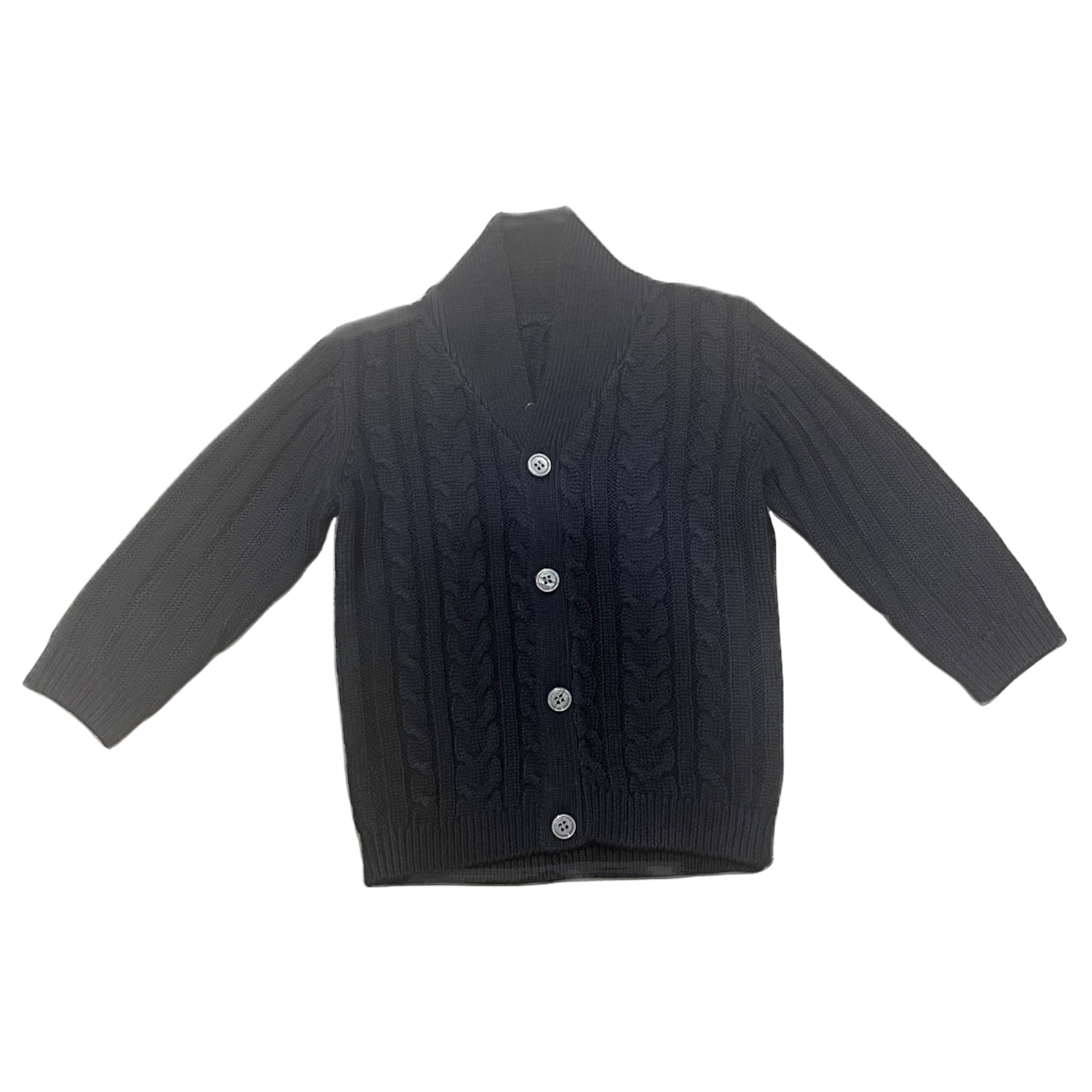 Navy Cable Cardigan