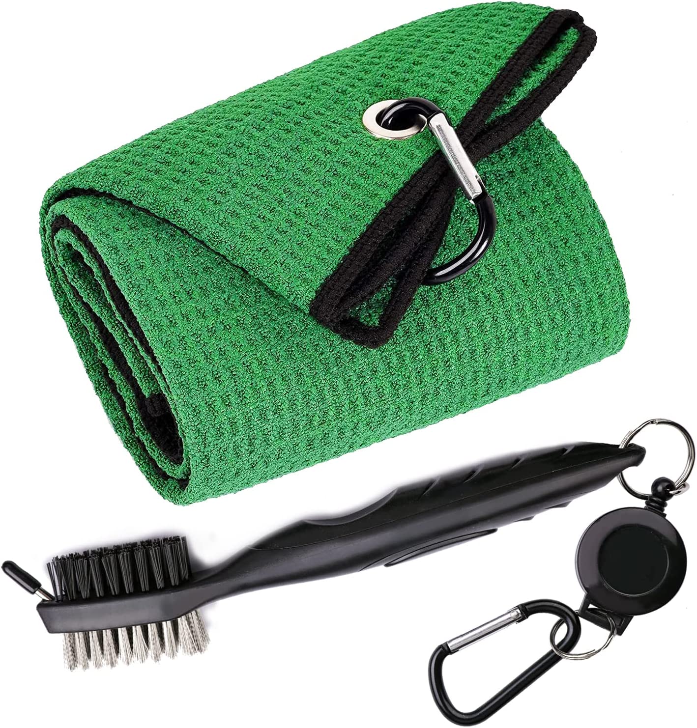 Microfiber Waffle Sports Towel with Brush Towel