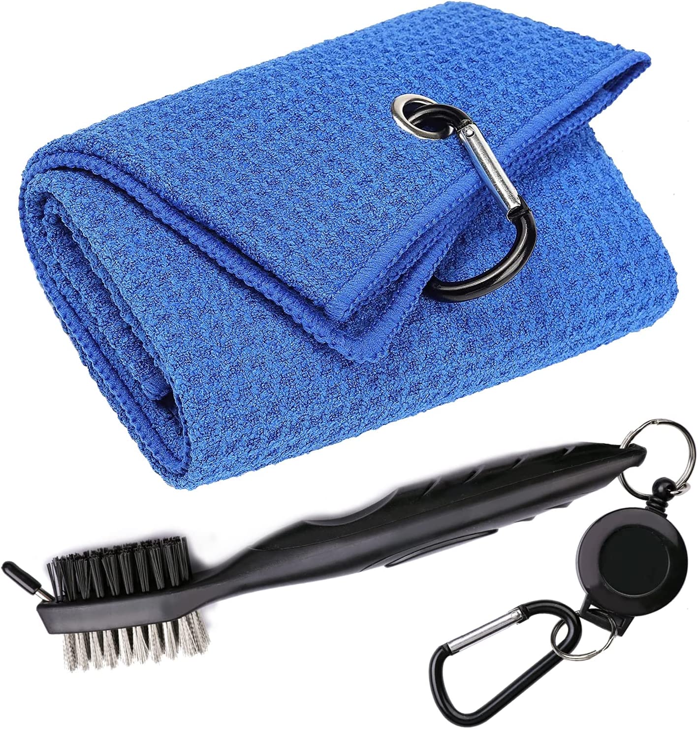 Microfiber Waffle Sports Towel with Brush Towel