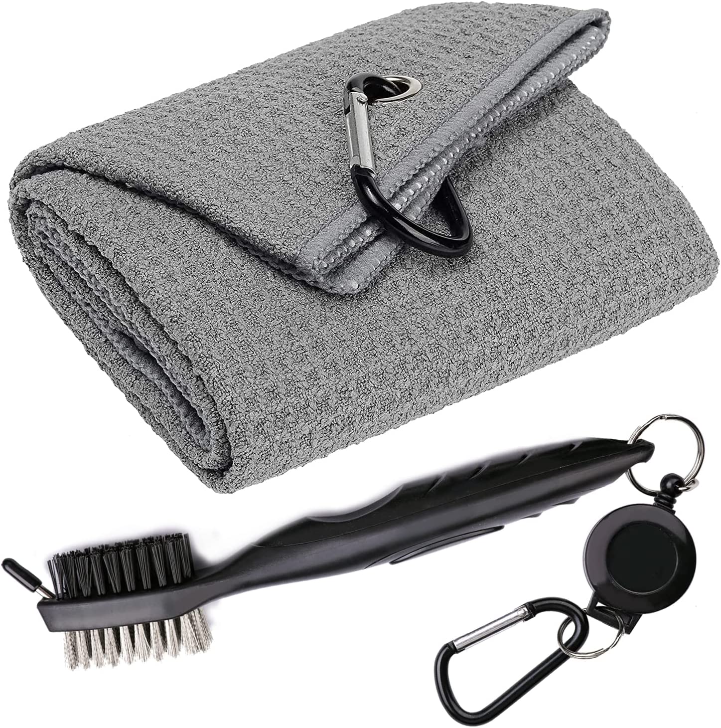 Microfiber Waffle Sports Towel with Brush Towel